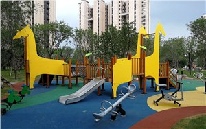 户外滑梯——廊坊孔雀城户外儿童滑梯