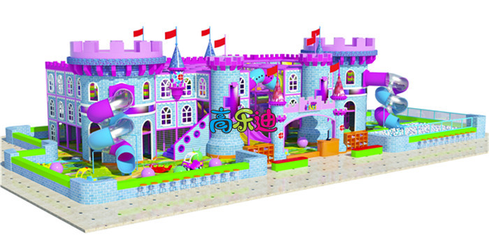 紫色和淡蓝色巧妙搭配，犹如童话城堡般如梦如幻