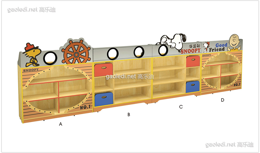 史努比造型玩具柜